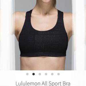 LULULEMON Manifesto bra, size 10